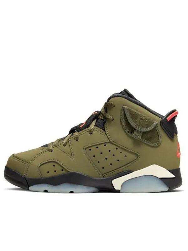Кроссовки 6 ретро x travis scott Air Jordan — изображение 1 из 4, зеленый