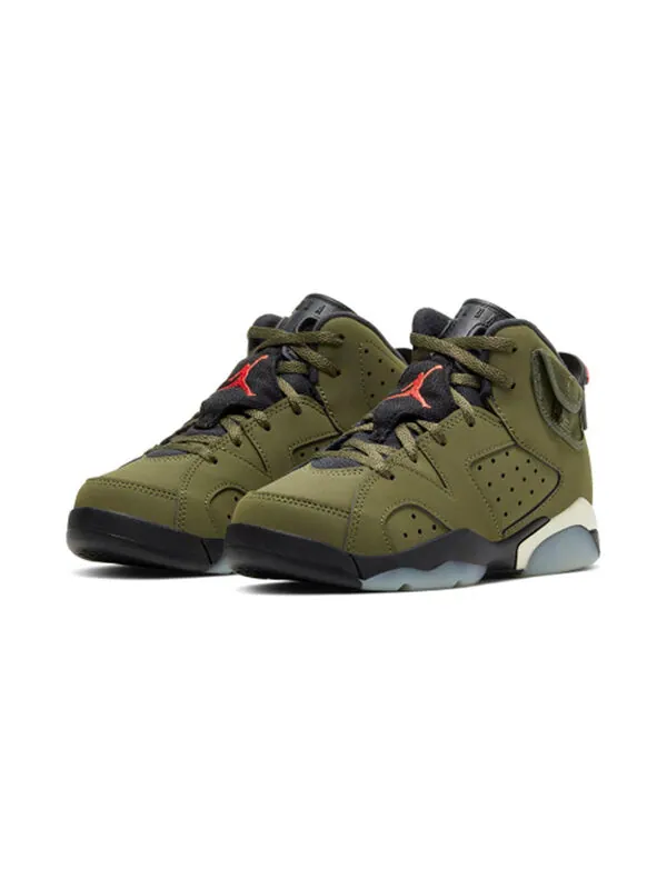 Кроссовки 6 ретро x travis scott Air Jordan — изображение 3 из 4, зеленый