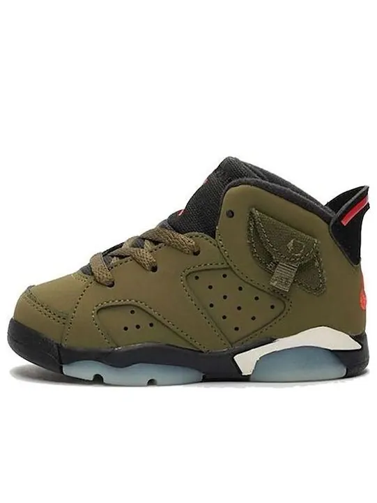 Кроссовки 6 ретро x travis scott Air Jordan — изображение 1 из 4, зеленый