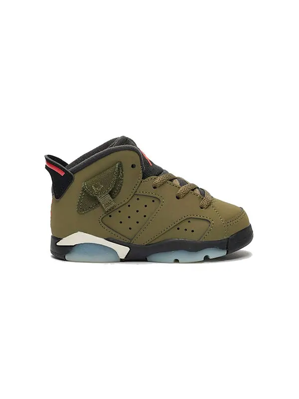 Кроссовки 6 ретро x travis scott Air Jordan — изображение 2 из 4, зеленый