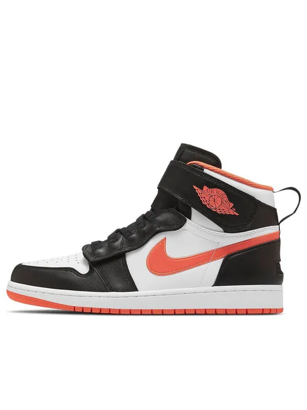 Кроссовки 1 высокие flyease Air Jordan — изображение 1 из 4, черный/оранжевый/белый