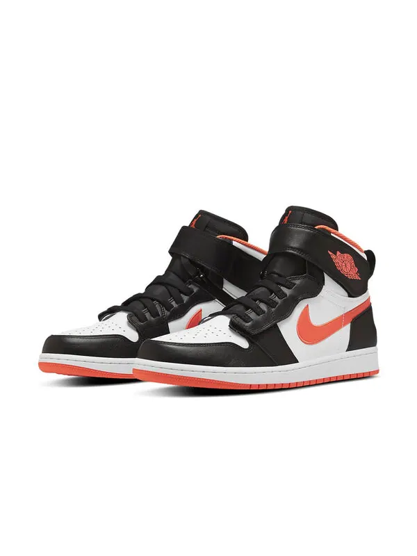 Кроссовки 1 высокие flyease Air Jordan — изображение 3 из 4, черный/оранжевый/белый