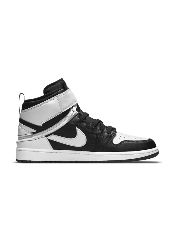 Кроссовки 1 высокие flyease Air Jordan — изображение 2 из 4, черный/белый