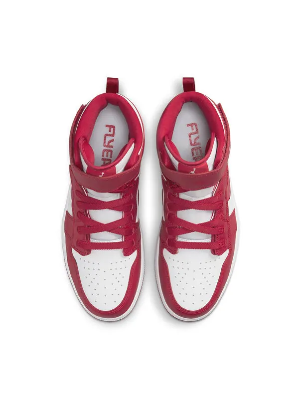 Кроссовки 1 высокие flyease Air Jordan — изображение 4 из 4, белый/красный