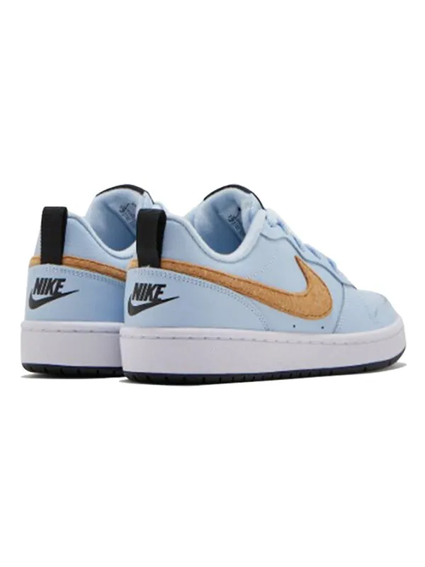 Кроссовки Court Borough Low 2GS Nike — изображение 3 из 4, синий/коричневый/белый