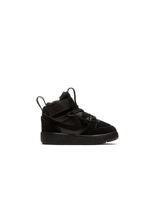 Кроссовки Court Borough 2 кроссовки средней высоты Nike — изображение 2 из 4, черный