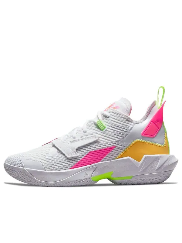 Кроссовки почему не zer0.4 Air Jordan — изображение 1 из 4, белый/розовый//оранжевый