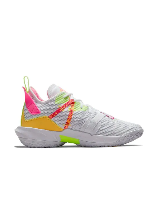 Кроссовки почему не zer0.4 Air Jordan — изображение 2 из 4, белый/розовый//оранжевый