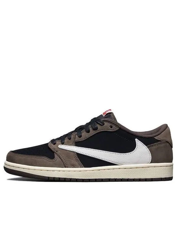 Кроссовки 1 low x travis scott Air Jordan — изображение 1 из 4, черный/-темный-красный