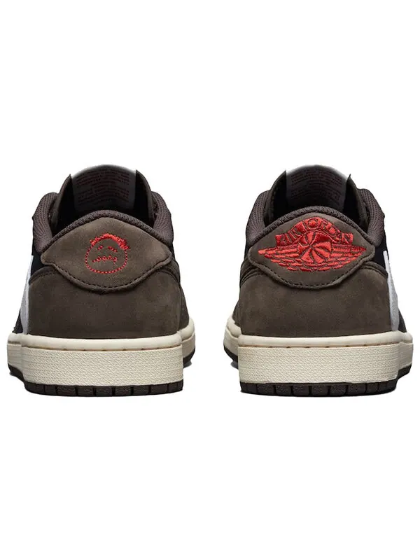 Кроссовки 1 low x travis scott Air Jordan — изображение 4 из 4, черный/-темный-красный
