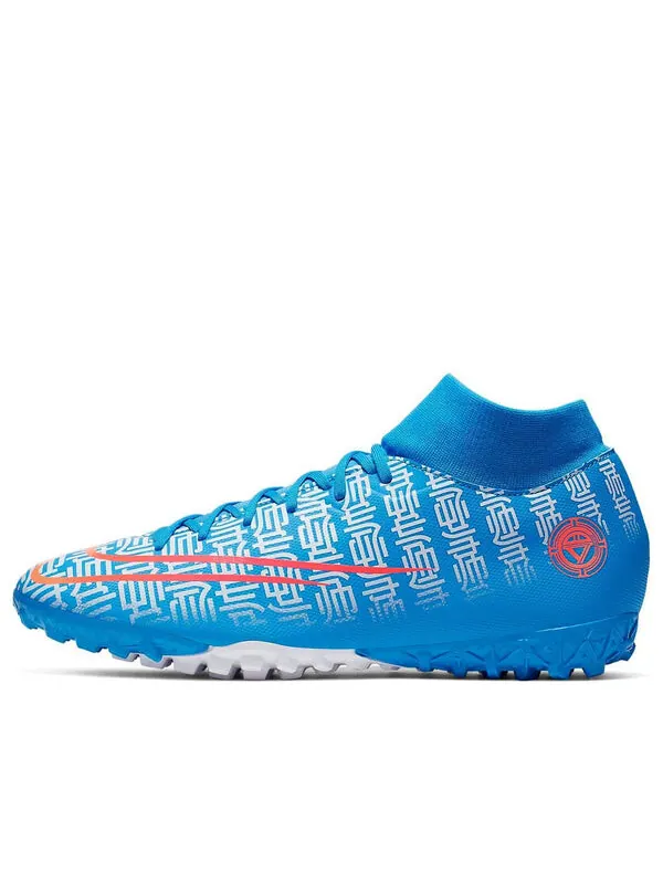 Кроссовки mercurial superfly 7 cr7 tf turf Nike — изображение 1 из 4, синий/розовый