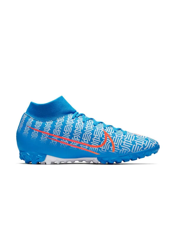 Кроссовки mercurial superfly 7 cr7 tf turf Nike — изображение 2 из 4, синий/розовый