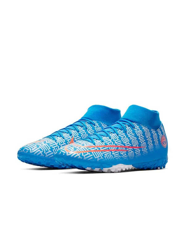 Кроссовки mercurial superfly 7 cr7 tf turf Nike — изображение 3 из 4, синий/розовый