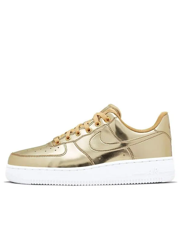 Кроссовки air force 1 sp 'liquid metal - gold' Nike — изображение 1 из 4, золотистый/белый