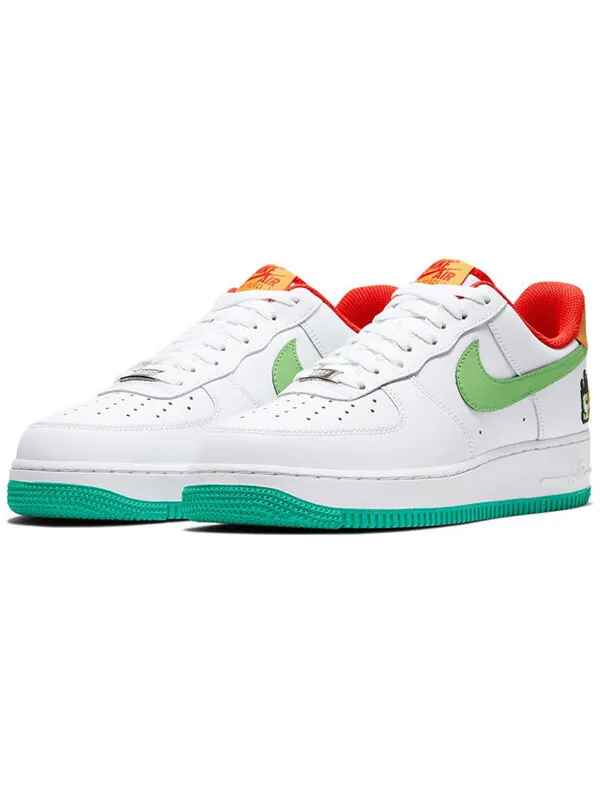 Кроссовки air force 1 низкие Nike — изображение 2 из 4, белый/зеленый