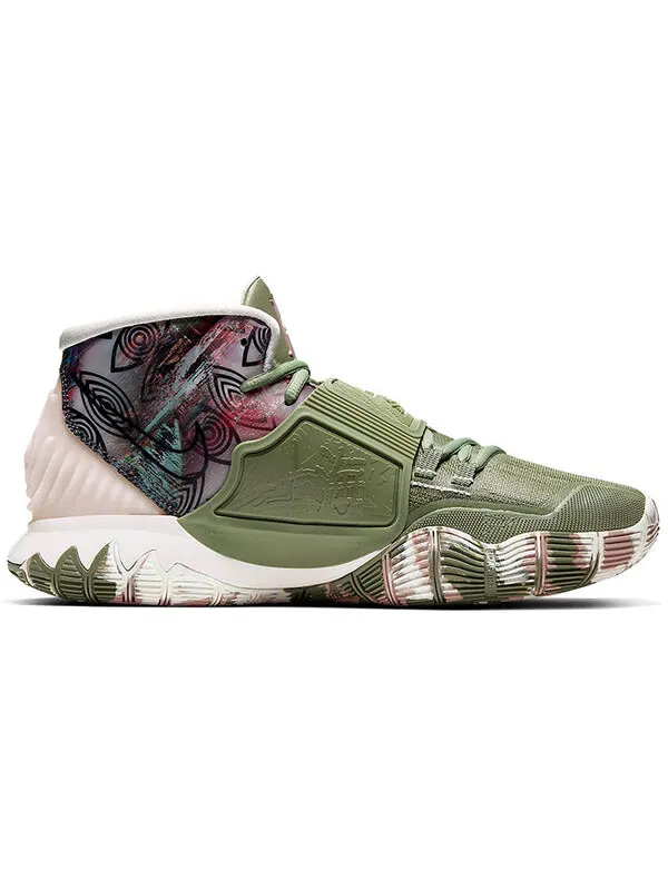 Кроссовки kyrie 6 разогрев Nike — изображение 2 из 4, зеленый