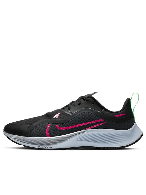 Кроссовки air zoom pegasus 37 shield Nike — изображение 1 из 4, черный/розовый/зеленый