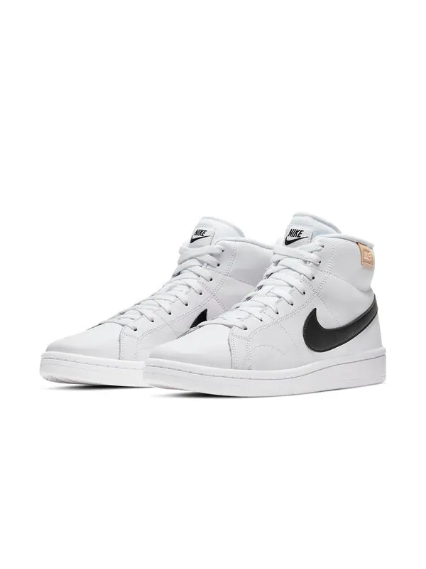 Кроссовки court royale 2 mid Nike — изображение 3 из 4, белый/черный