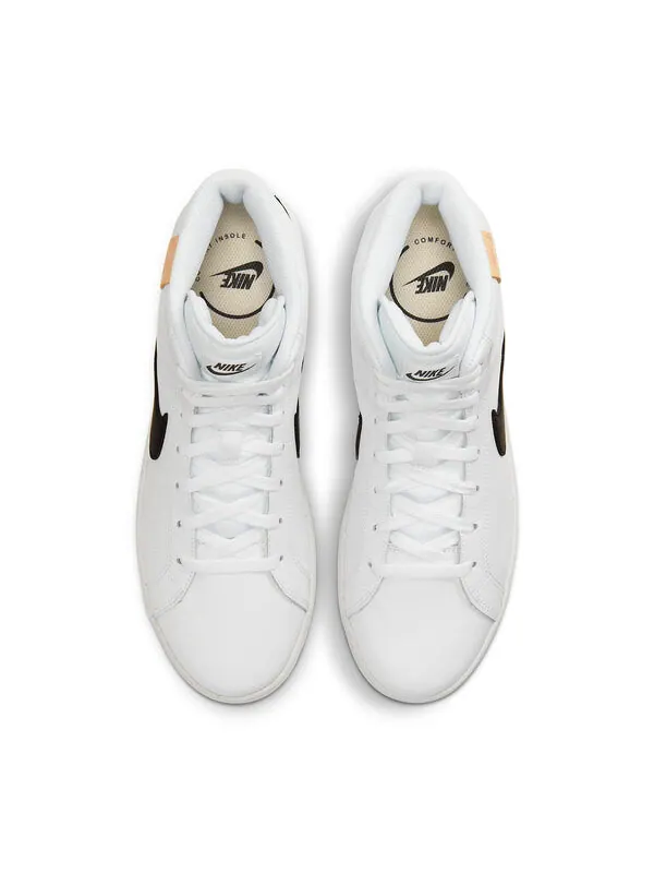 Кроссовки court royale 2 mid Nike — изображение 4 из 4, белый/черный