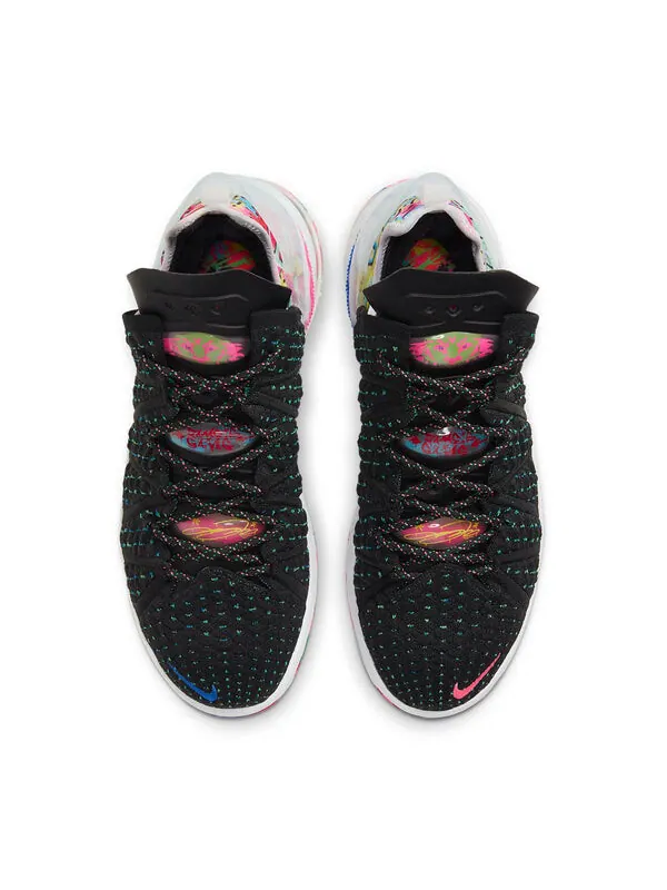 Кроссовки леброн 18 Nike — изображение 4 из 4, черный/белый/розовый