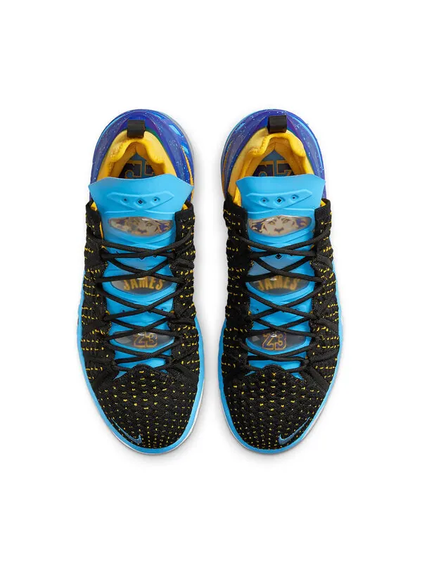 Кроссовки леброн 18 Nike — изображение 4 из 4, черный/синий/желтый