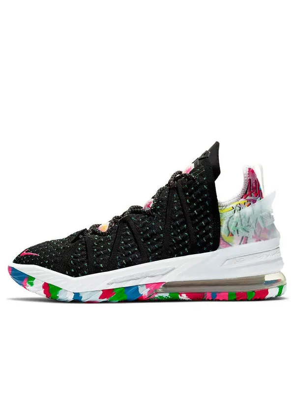 Кроссовки lebron 18 ep 'james gang' Nike — изображение 1 из 4, черный/розовый/мульти