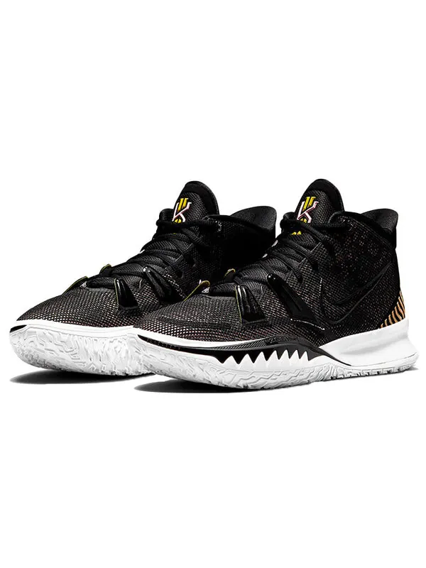 Кроссовки Nike Kyrie 7 EP 'Ripple Effect' — изображение 2 из 4, черный//желтый/белый