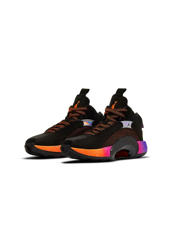 Кроссовки 35 Air Jordan — изображение 3 из 4, черный/оранжевый//темный