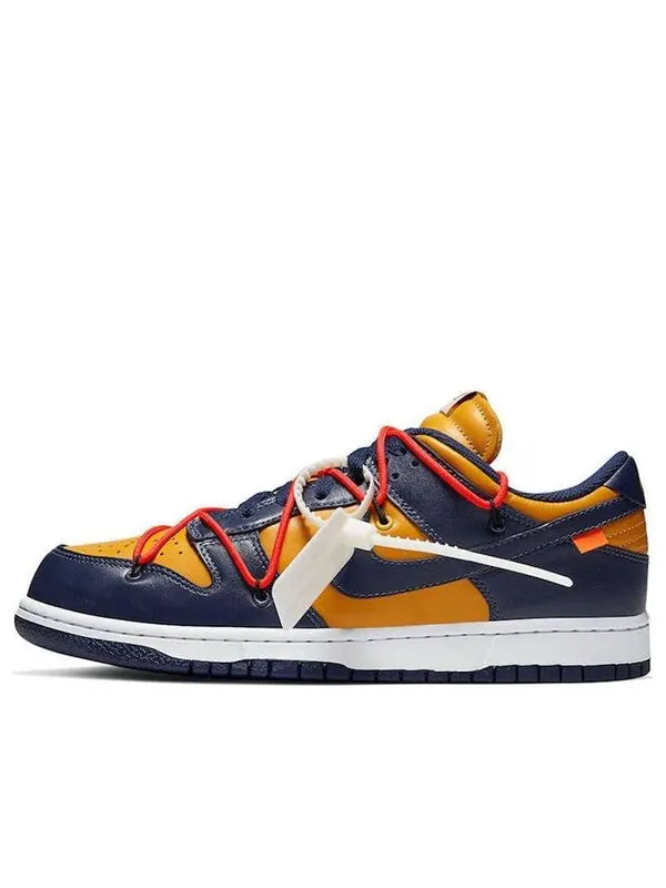 Кроссовки x off white dunk low Nike — изображение 1 из 4, черный/желтый