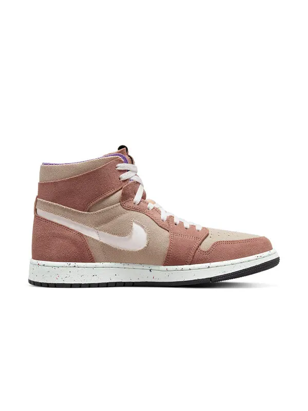 Кроссовки 1 высокие zoom комфорт Air Jordan — изображение 2 из 4, коричневый/коричневый