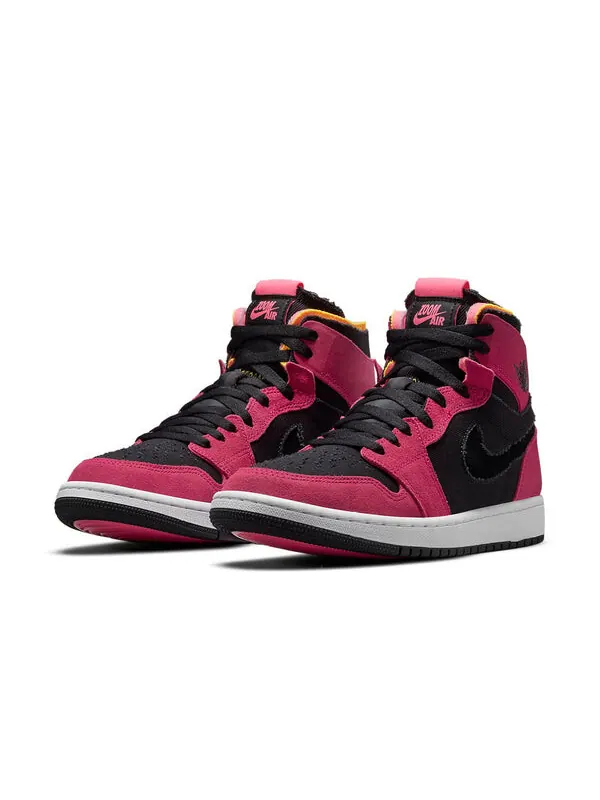 Кроссовки 1 high zoom comfort 'fireberry' Air Jordan — изображение 3 из 4, розовый/белый/черный