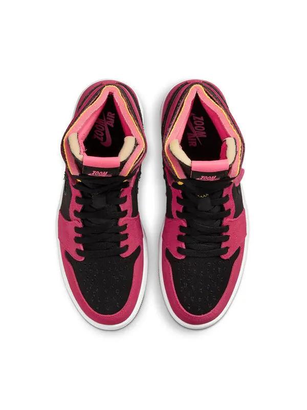 Кроссовки 1 high zoom comfort 'fireberry' Air Jordan — изображение 4 из 4, розовый/белый/черный