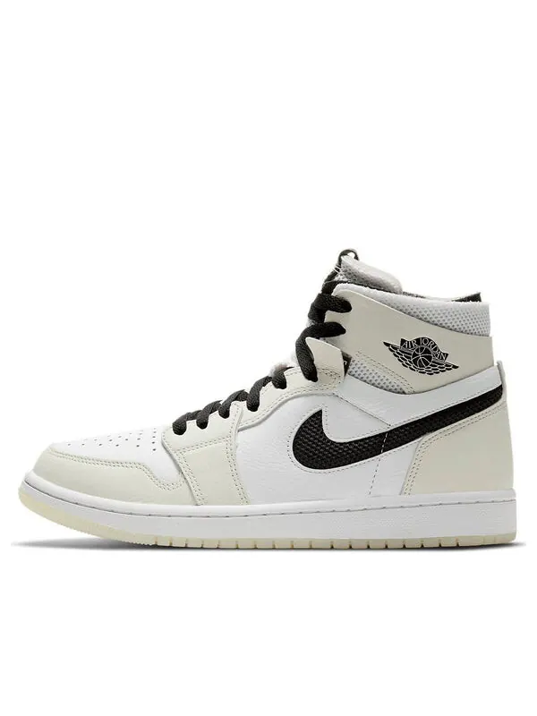 Кроссовки 1 высокие zoom комфорт Air Jordan — изображение 1 из 4, черный/белый