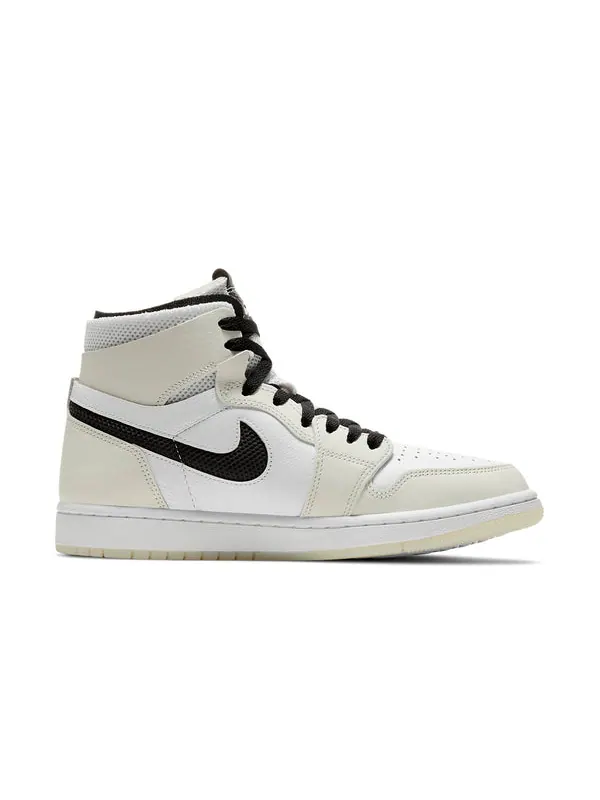 Кроссовки 1 высокие zoom комфорт Air Jordan — изображение 2 из 4, черный/белый