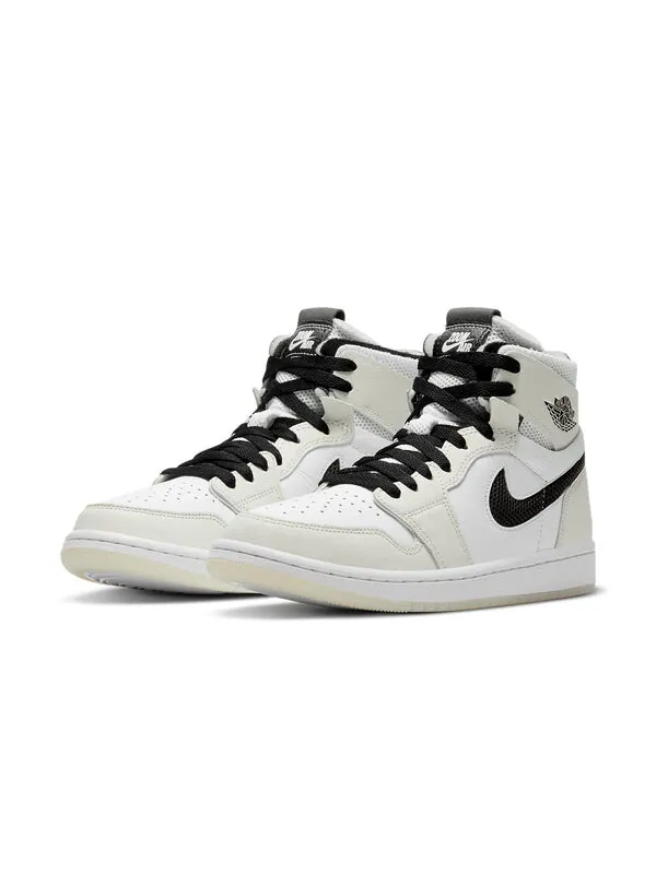 Кроссовки 1 высокие zoom комфорт Air Jordan — изображение 3 из 4, черный/белый