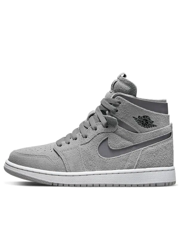 Кроссовки 1 высокие zoom комфорт Air Jordan — изображение 1 из 4, серый/серебристый