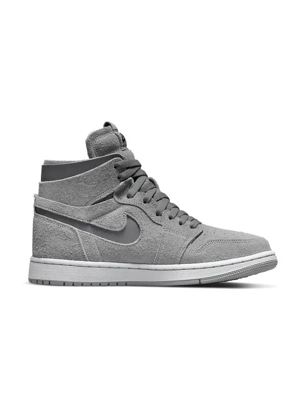 Кроссовки 1 высокие zoom комфорт Air Jordan — изображение 2 из 4, серый/серебристый