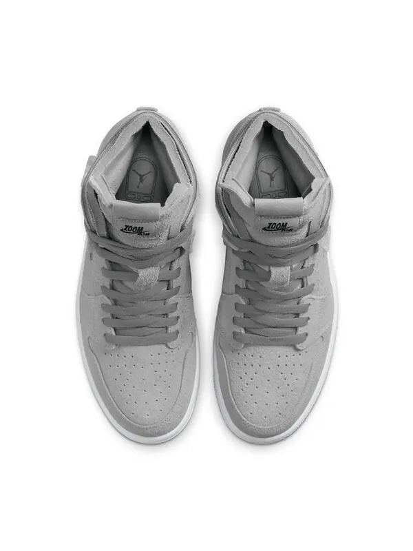 Кроссовки 1 высокие zoom комфорт Air Jordan — изображение 4 из 4, серый/серебристый