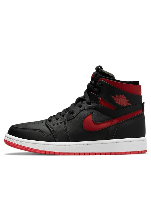 Кроссовки 1 высокие zoom комфорт Air Jordan — изображение 1 из 4, черный/красный