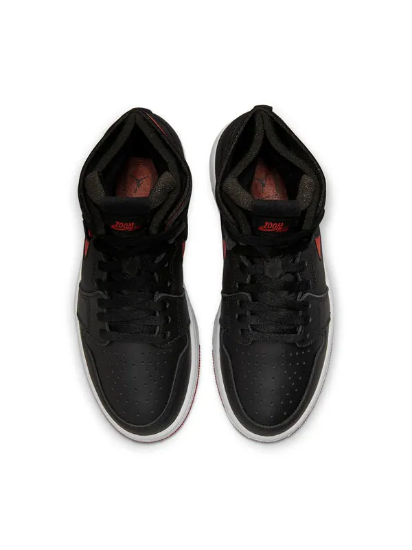 Кроссовки 1 высокие zoom комфорт Air Jordan — изображение 4 из 4, черный/красный