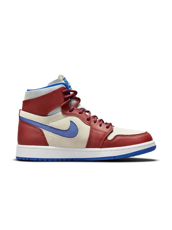 Кроссовки 1 зум комфорт Air Jordan — изображение 2 из 4, кремовый/красный/синий