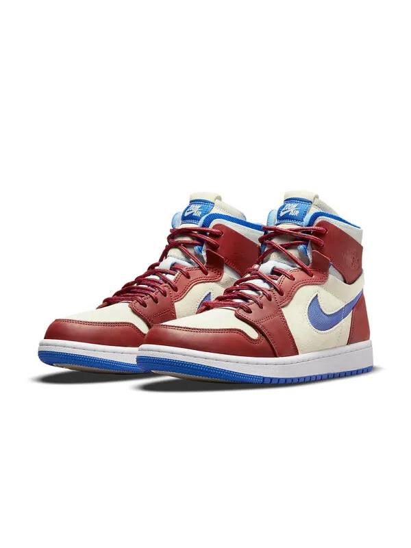 Кроссовки 1 зум комфорт Air Jordan — изображение 3 из 4, кремовый/красный/синий