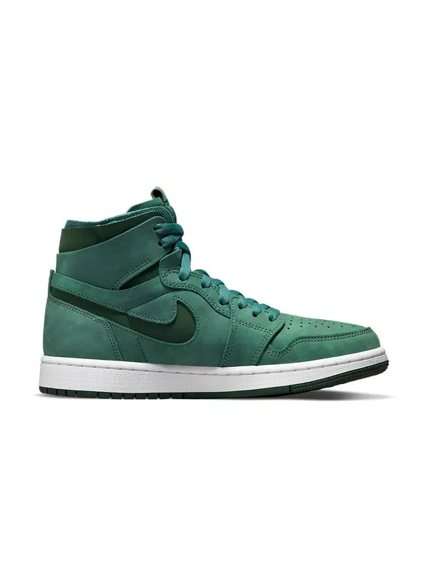 Кроссовки 1 высокие zoom комфорт Air Jordan — изображение 2 из 4, зеленый/белый