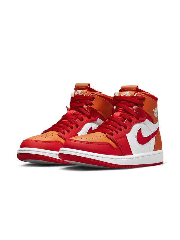 Кроссовки 1 zoom air comfort Air Jordan — изображение 3 из 4, белый/красный/оранжевый