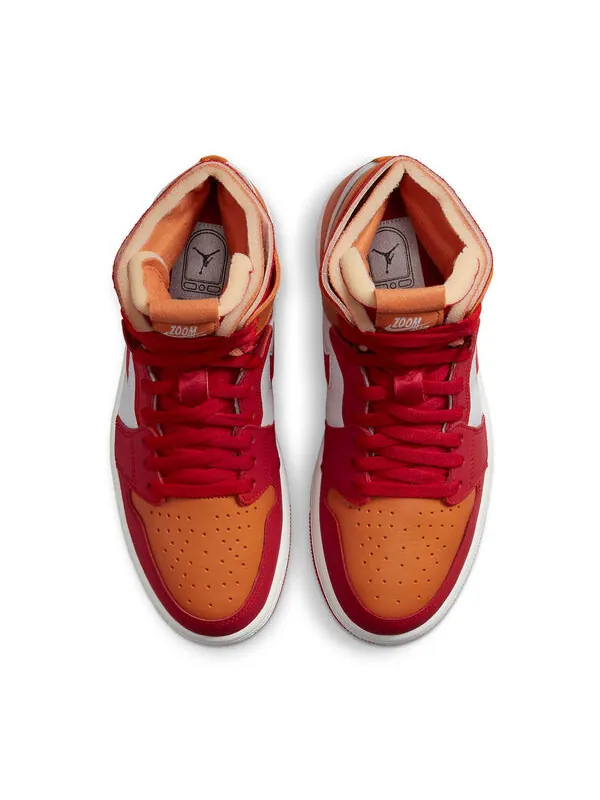 Кроссовки 1 zoom air comfort Air Jordan — изображение 4 из 4, белый/красный/оранжевый