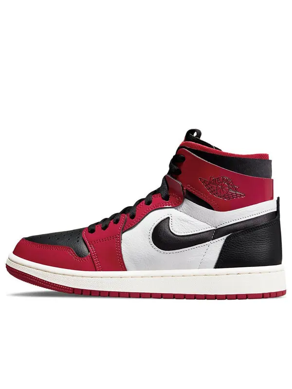 Кроссовки 1 высокие zoom комфорт Air Jordan — изображение 1 из 4, черный/белый/красный