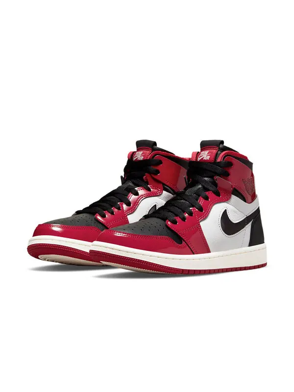 Кроссовки 1 высокие zoom комфорт Air Jordan — изображение 3 из 4, черный/белый/красный