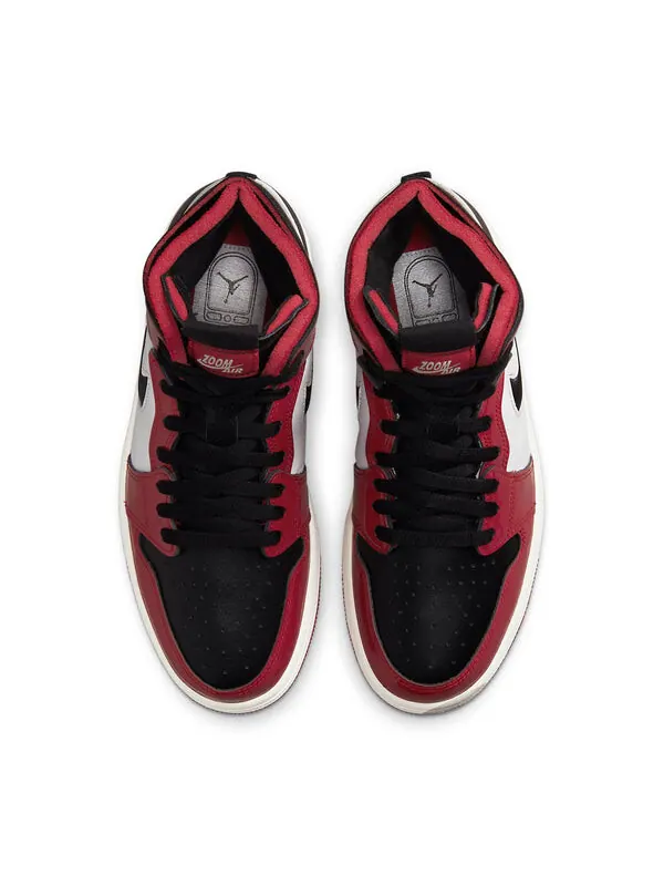 Кроссовки 1 высокие zoom комфорт Air Jordan — изображение 4 из 4, черный/белый/красный
