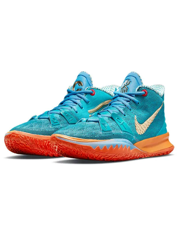 Кроссовки Nike Concepts x Kyrie 7 'Ikhet' — изображение 3 из 4, синий/оранжевый