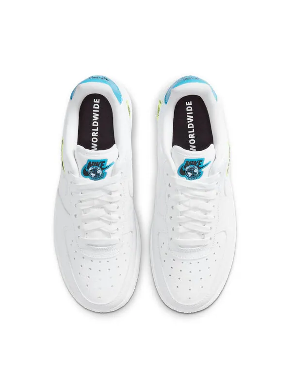 Кроссовки air force 1 '07 se 'worldwide pack - volt' Nike — изображение 4 из 4, белый//синий/черный